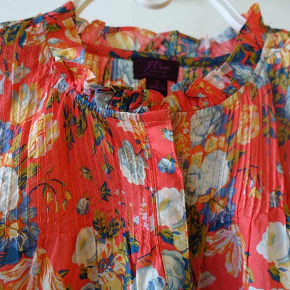 NWT J. Crew X Liberty #L6744 Magical Bouquet floral Popover Shirt 2 0 XS - Picture 12 of 16